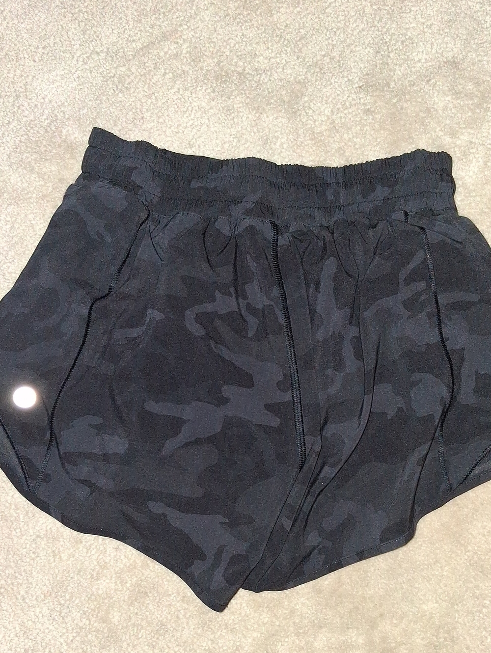 lululemon athletica Black Camouflage Athletic Shorts